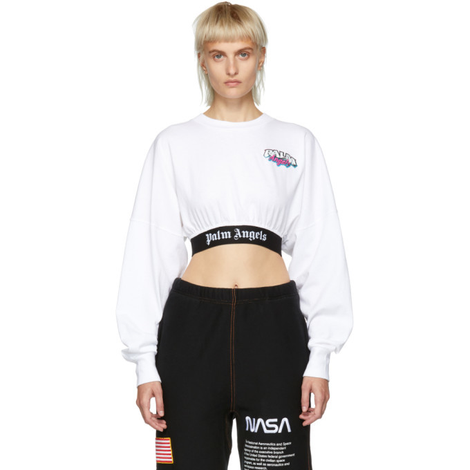 palm angels cropped t shirt