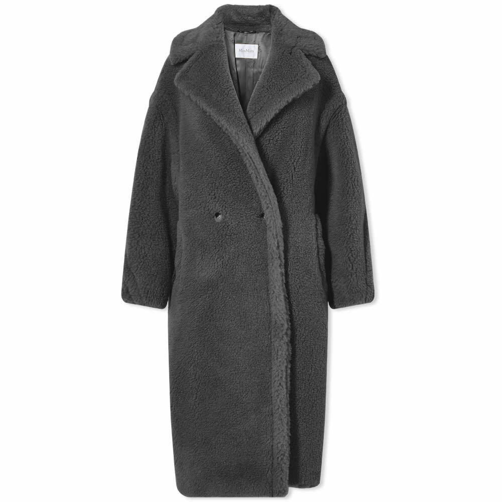 Max Mara Women's Teddy Coat in Medium Grey Max Mara