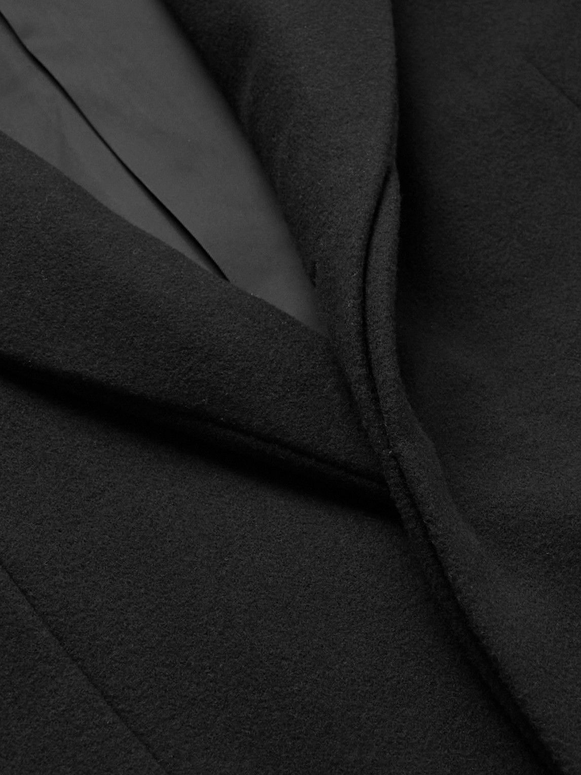 Auralee Double Cloth Wool Coat Blue Auralee