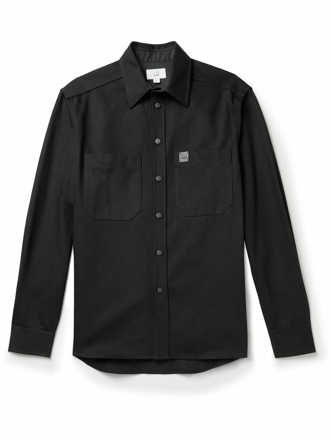 Dunhill - Logo-Appliquéd Denim Overshirt - Black Dunhill