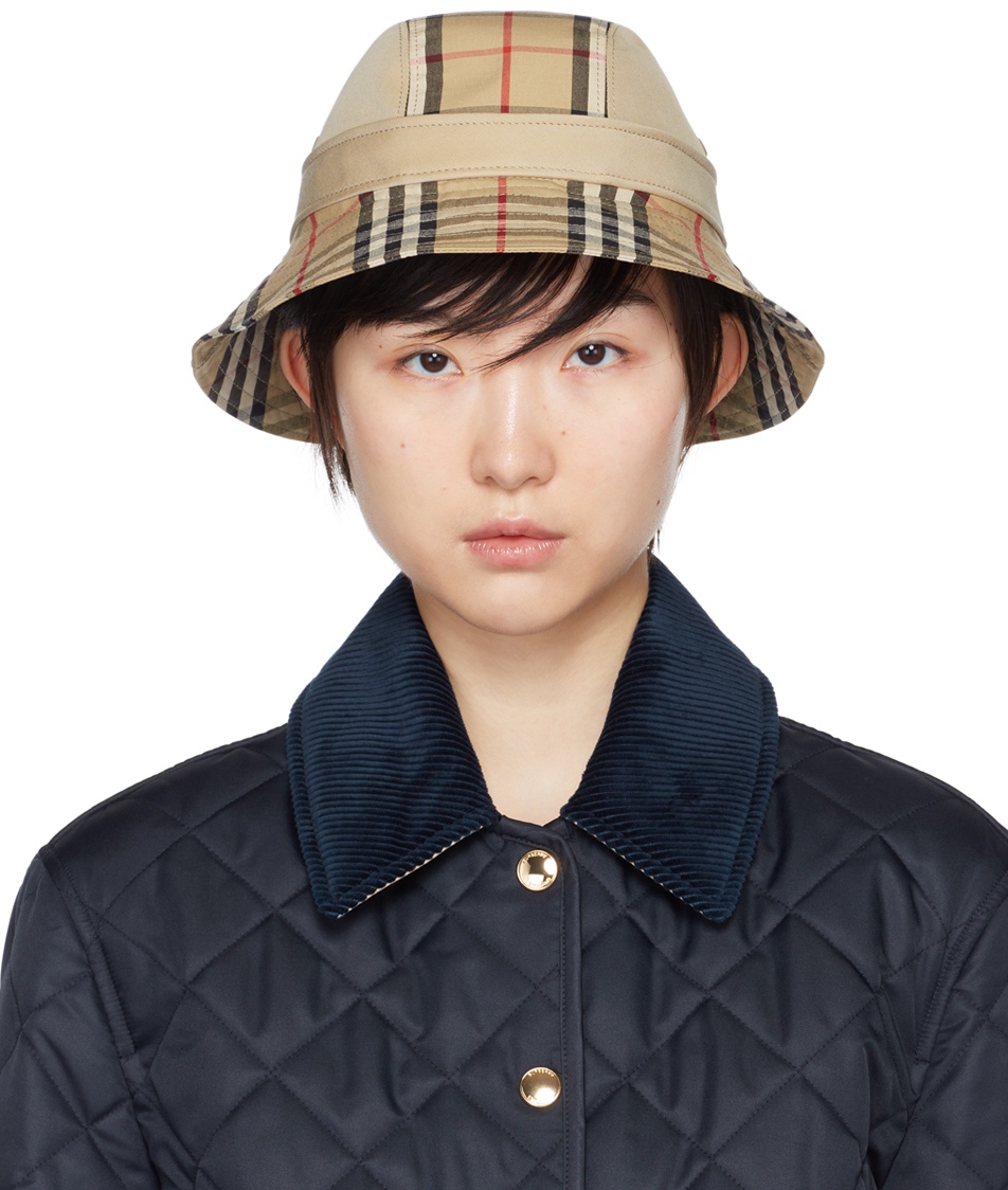 Burberry Beige Supernova Bucket Hat Burberry