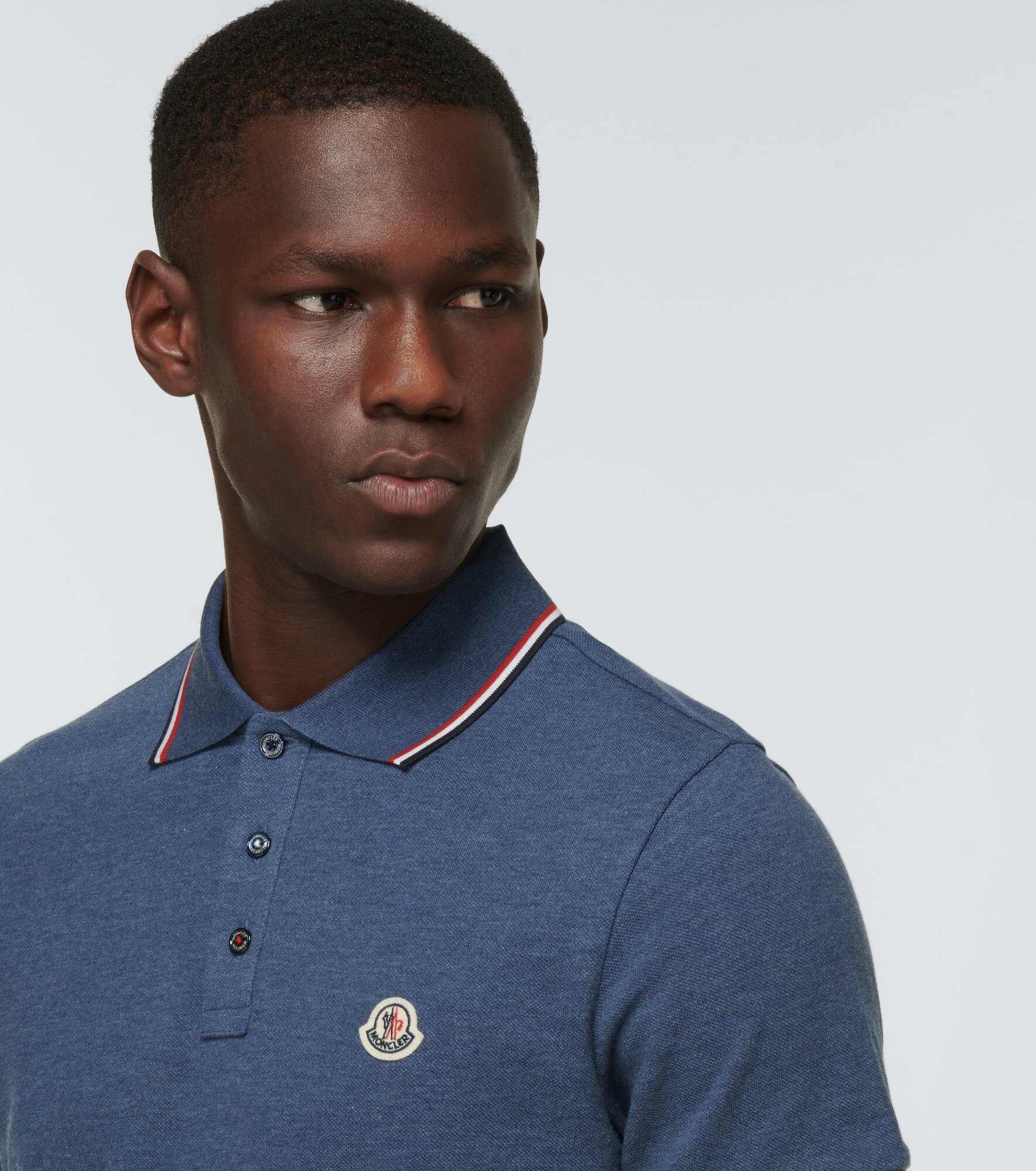 Moncler - Cotton piqué polo shirt Moncler