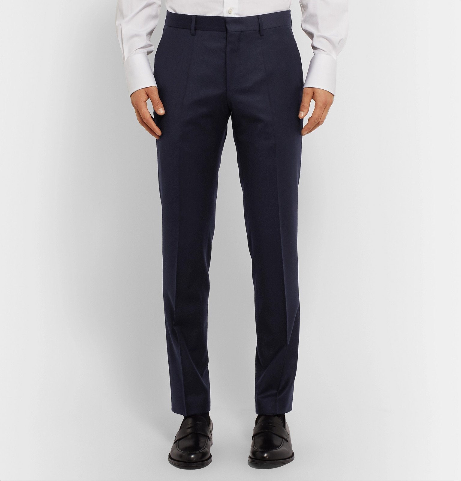 Hugo Boss - Navy Slim-Fit Virgin Wool Suit Trousers - Blue Hugo Boss