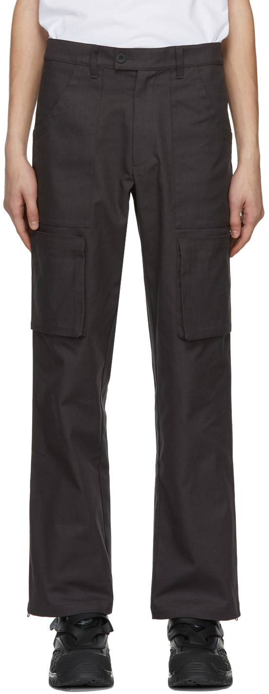 GR10K Grey Cotton Cargo Pants GR10K