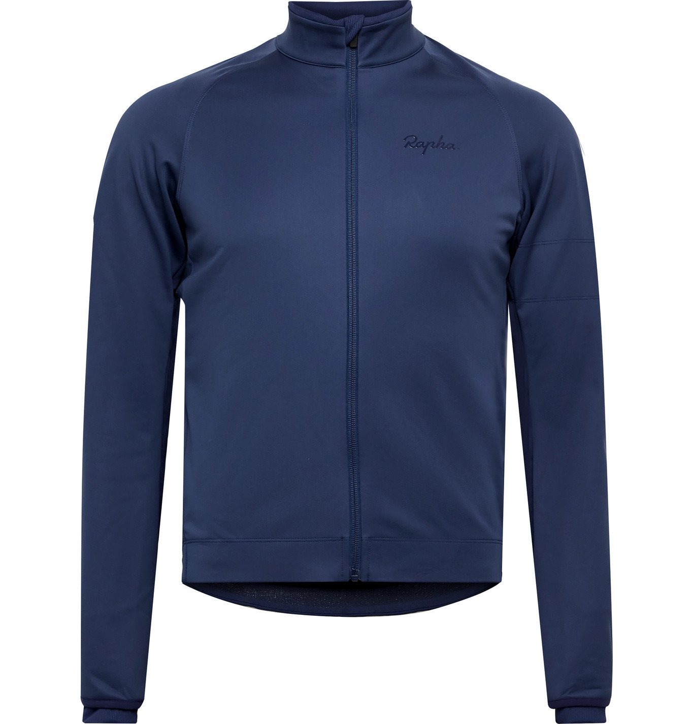blue cycling jacket