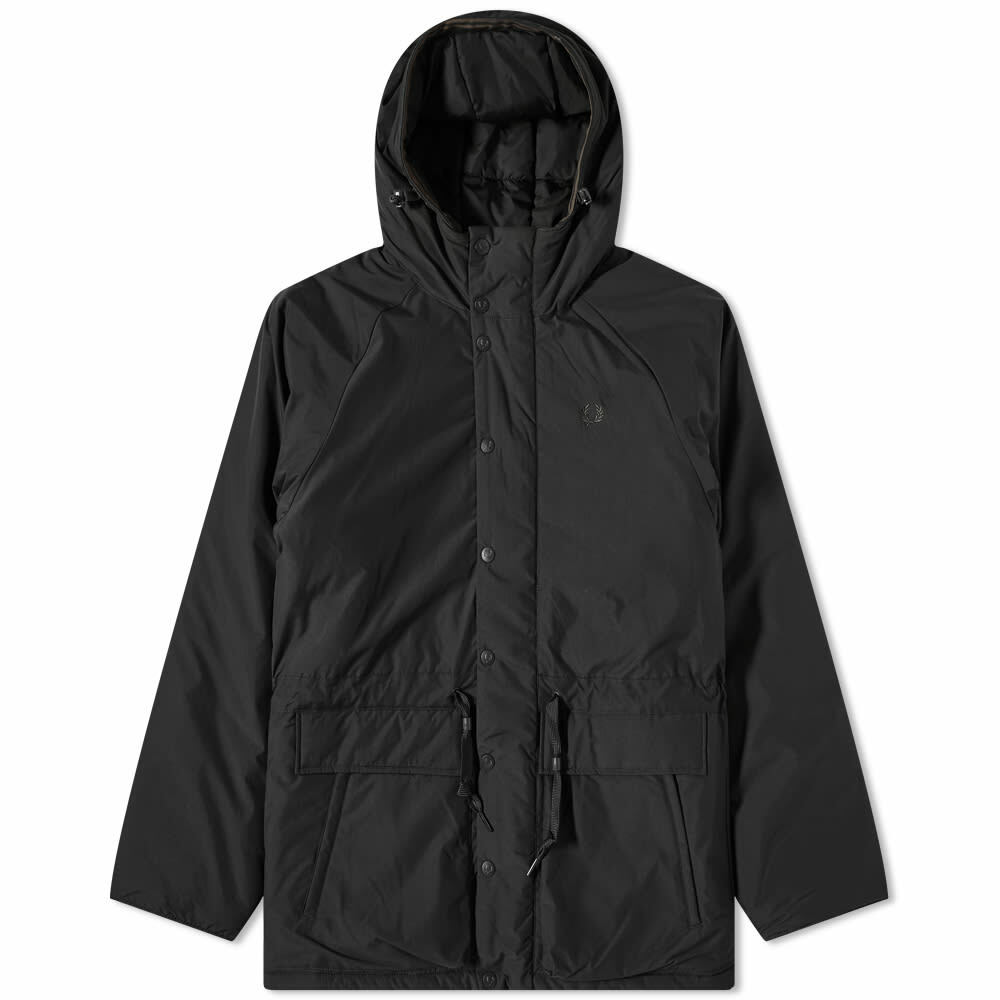 Fred Perry Authentic Men's Padded Zip-Through Jacket in Black Fred ...