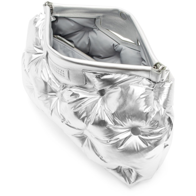Maison Margiela Silver Large Glam Slam Shoulder Bag Maison Margiela