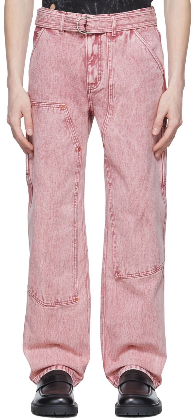 Andersson Bell Pink Overdyed Carpenter Jeans Andersson Bell
