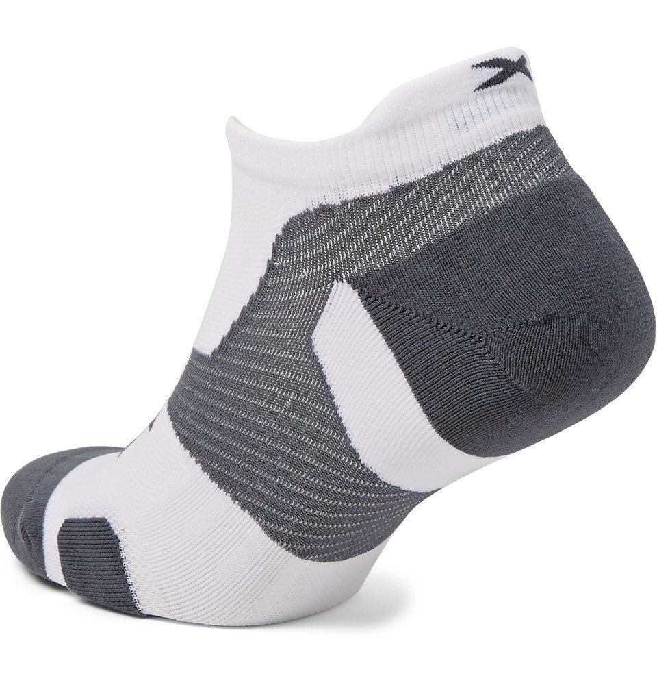 2XU - Vectr Cushioned Stretch-Nylon No-Show Socks - White 2XU