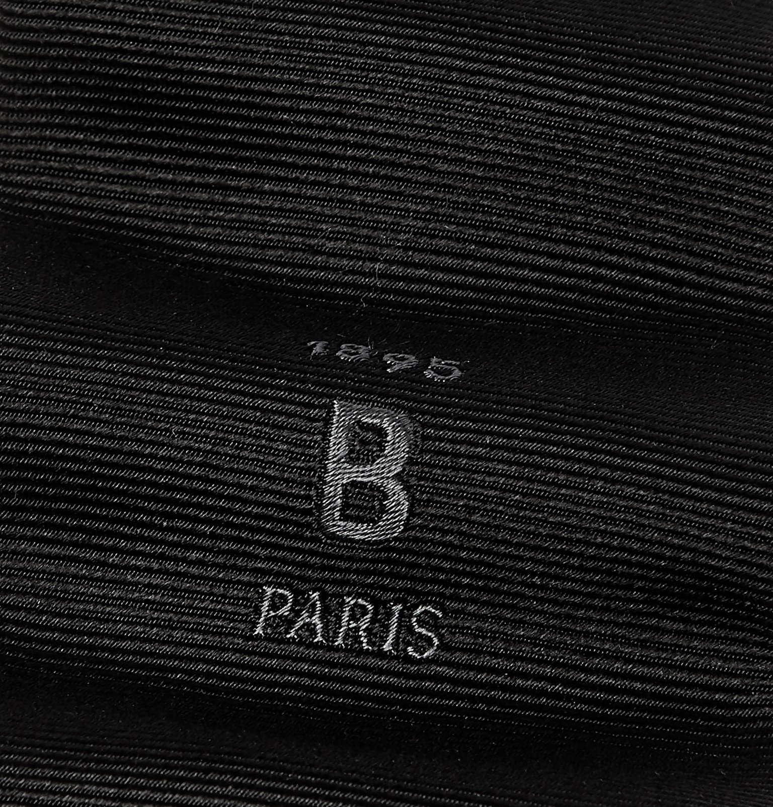 Berluti - 6cm Logo-Embroidered Mulberry Silk-Faille Tie - Black Berluti