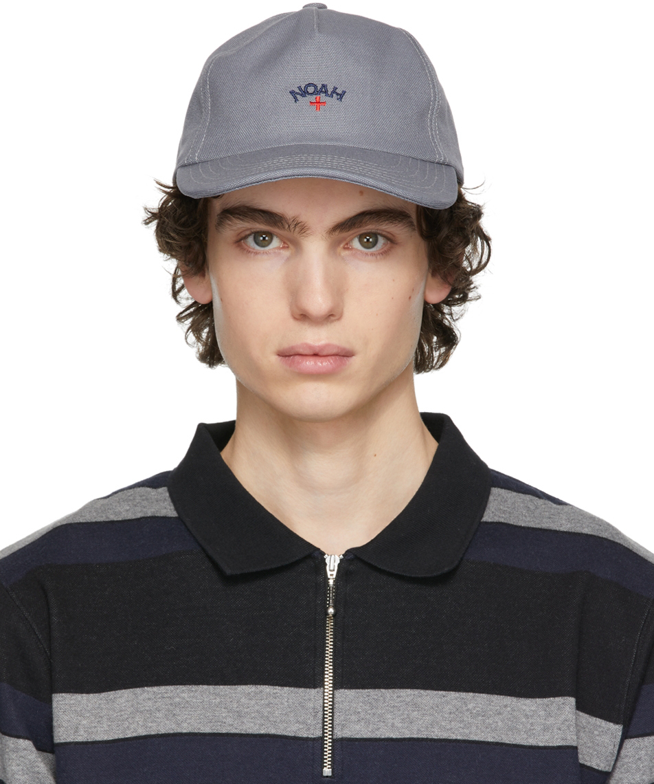 Noah Grey Canvas Five-Panel Cap Noah NYC