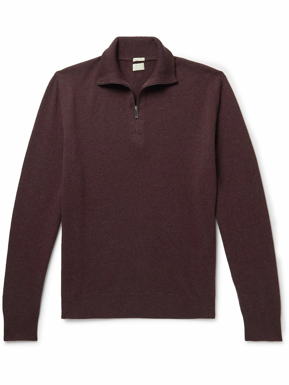 Massimo Alba - Cashmere Half-Zip Sweater - Burgundy Massimo Alba