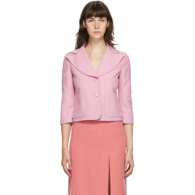 gucci pink blazer