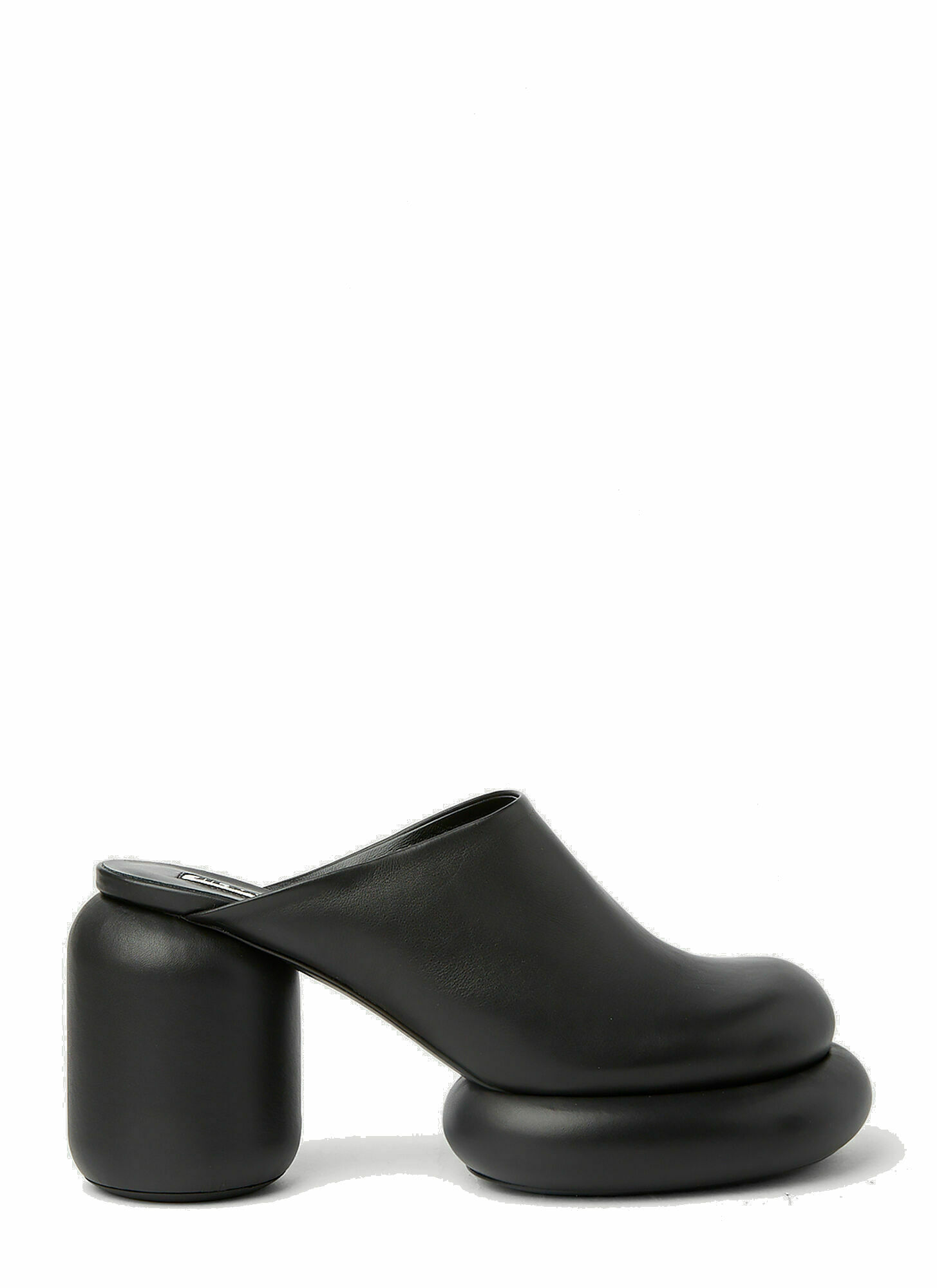 Jil Sander - Tubular Mules in Black Jil Sander