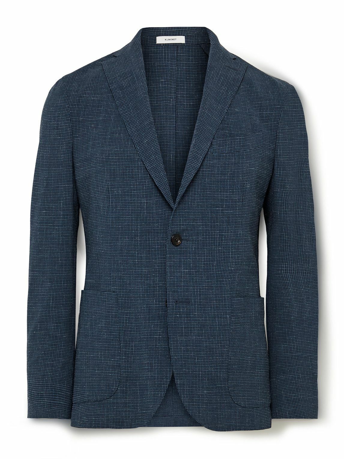 Boglioli - Unstructured Checked Wool-Blend Seersucker Suit Jacket ...