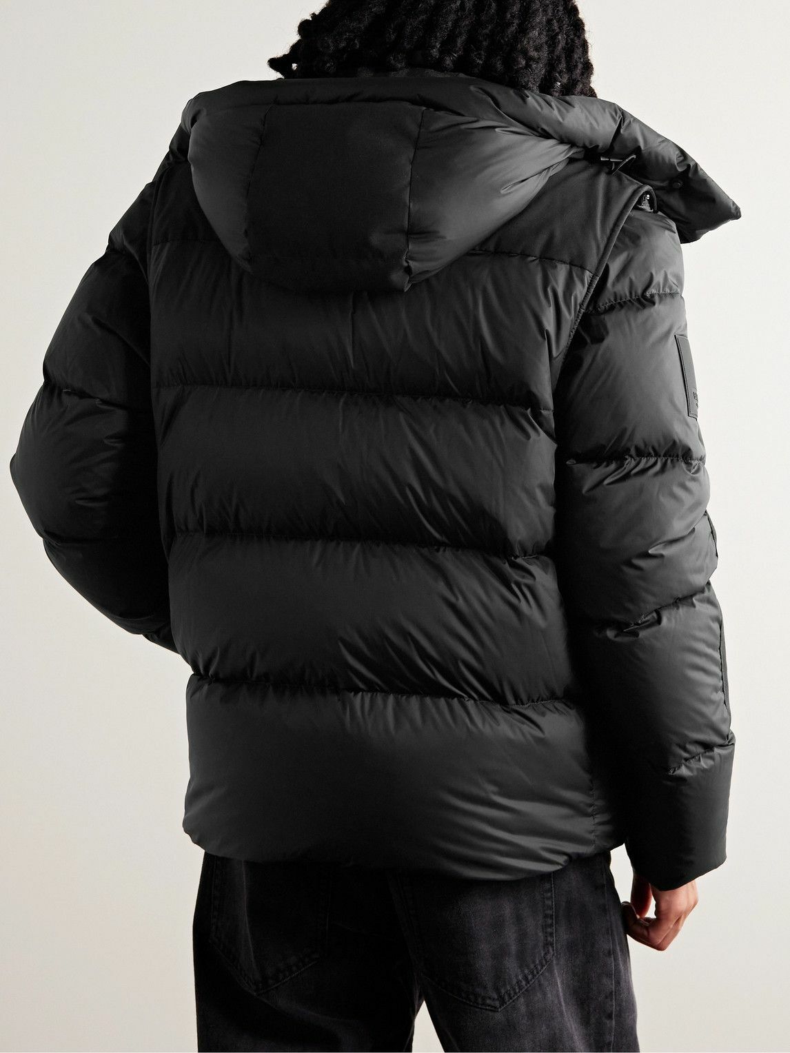 Burberry - Convertible Quilted Shell Hooded Down Jacket - Black Burberry