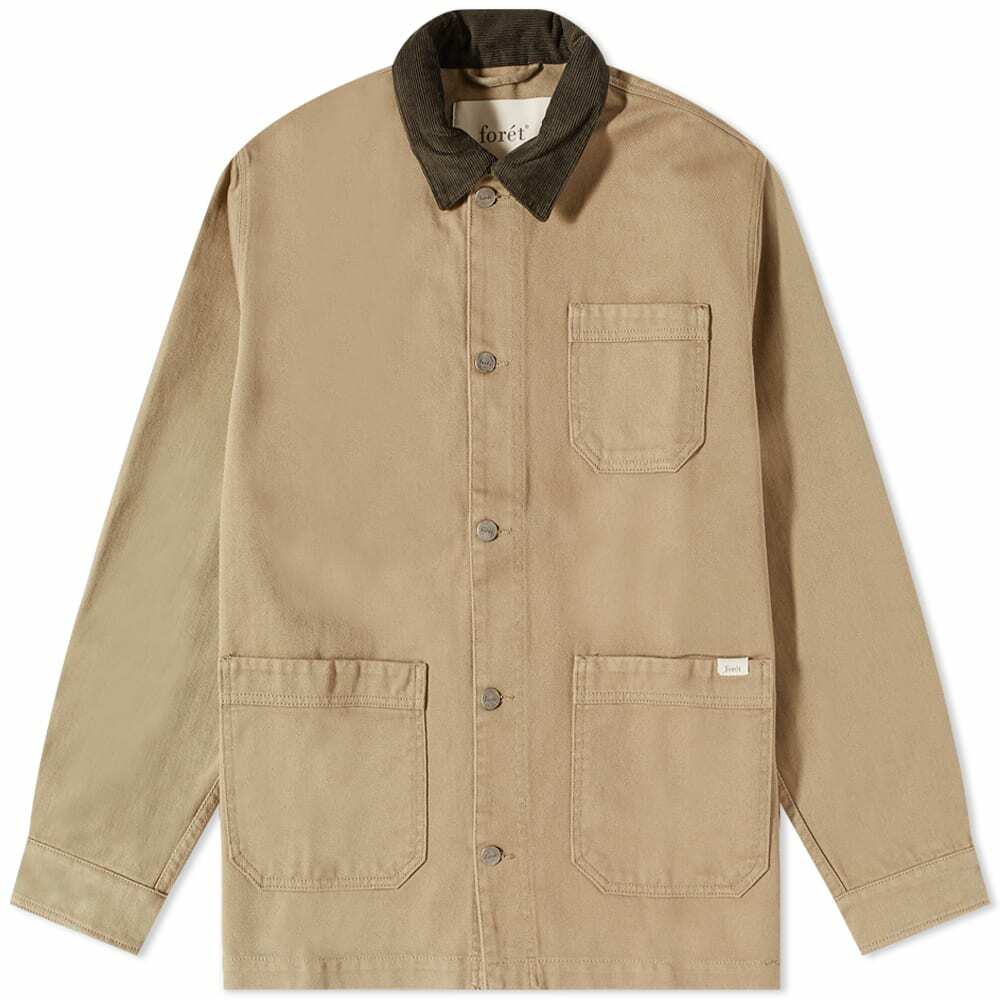 Foret Men's ACT Chore Jacket in Khaki/Army Foret