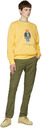 Polo Ralph Lauren Yellow Cotton Sweatshirt