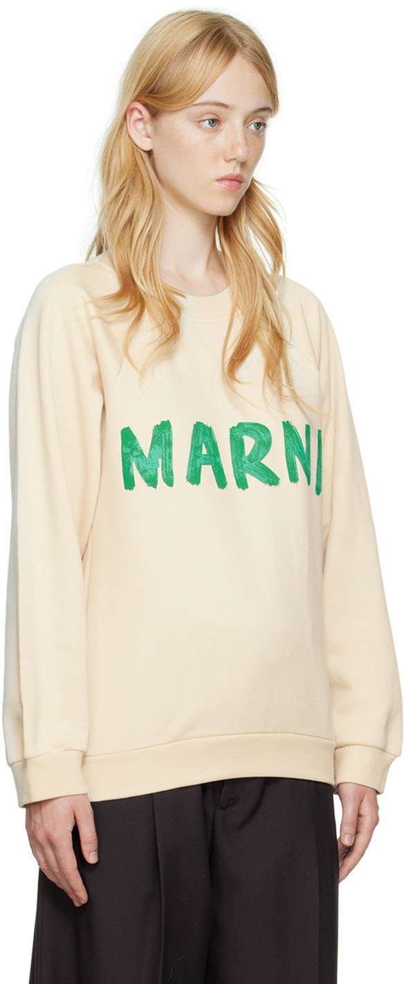 Marni Off-White Print Sweatshirt Marni