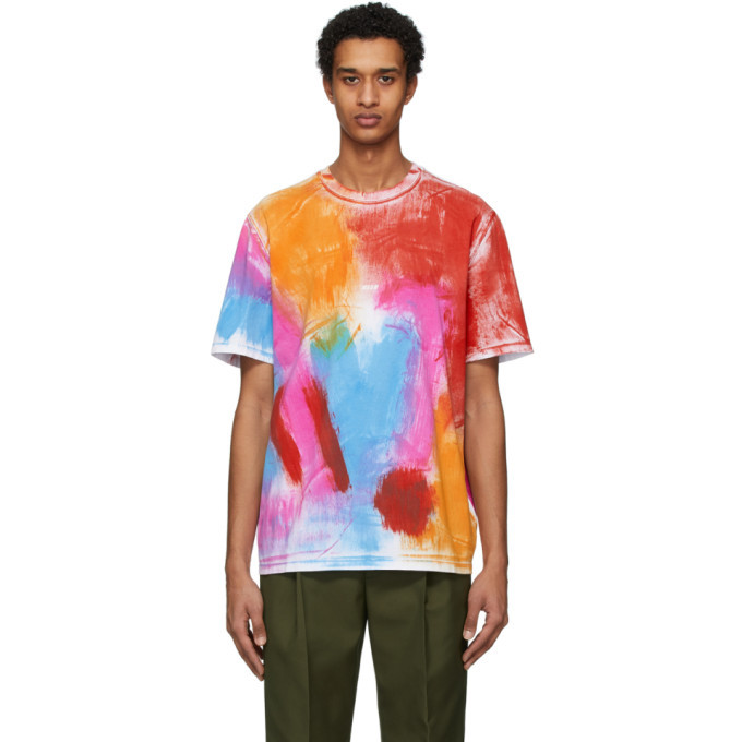 MSGM Multicolor Paint Pattern T-Shirt MSGM