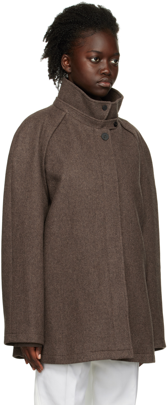 LE17SEPTEMBRE Brown Raglan Coat LE17SEPTEMBRE