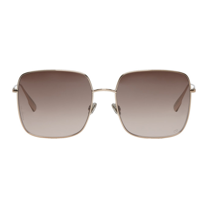 Dior Homme Gold and Brown Dior Stellaire 1 Sunglasses Dior Homme
