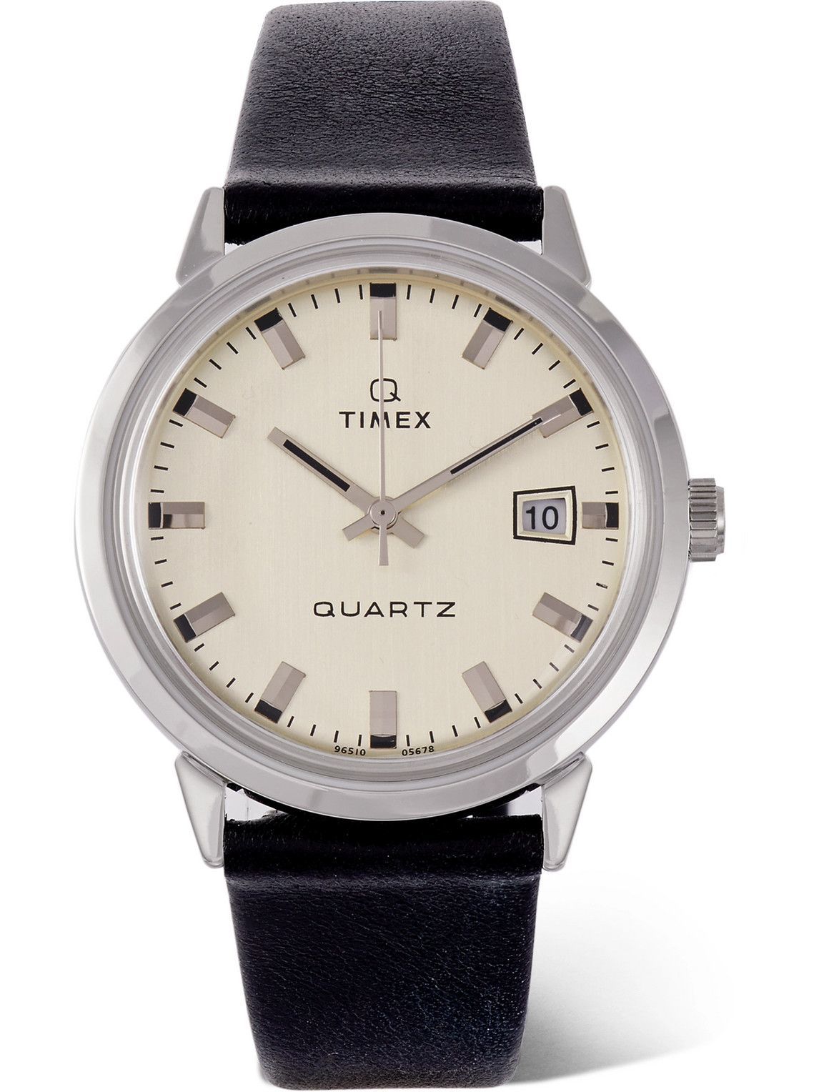 Timex - Q Timex 1978 Reissue 35mm Stainless Steel and Leather Watch Timex