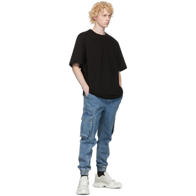 Juun.J Blue Denim Cargo Pants Juun.J