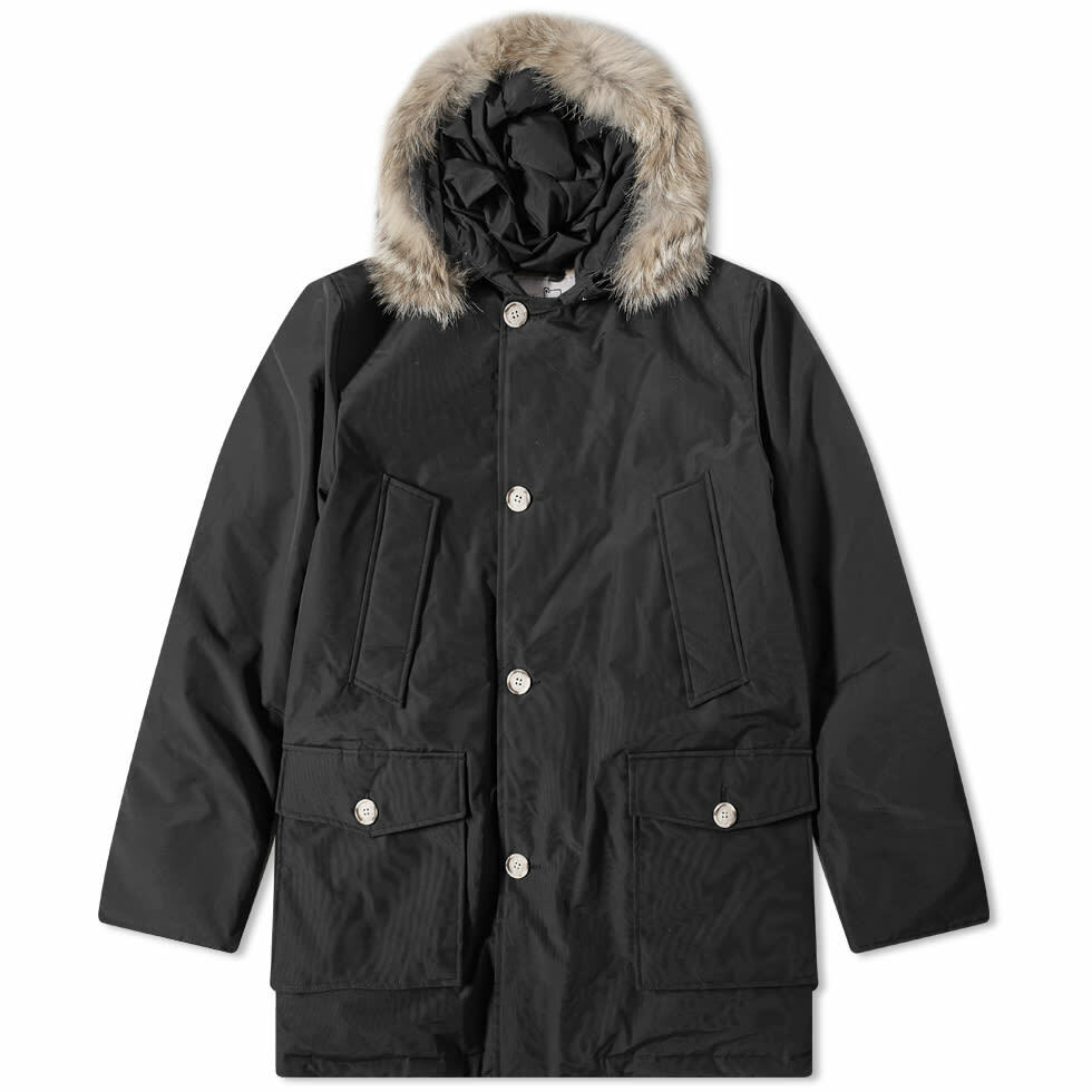 Woolrich Men's Artic Parka Jacket DF in Black Woolrich