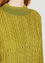 Relaxed Knit Jumper in Green