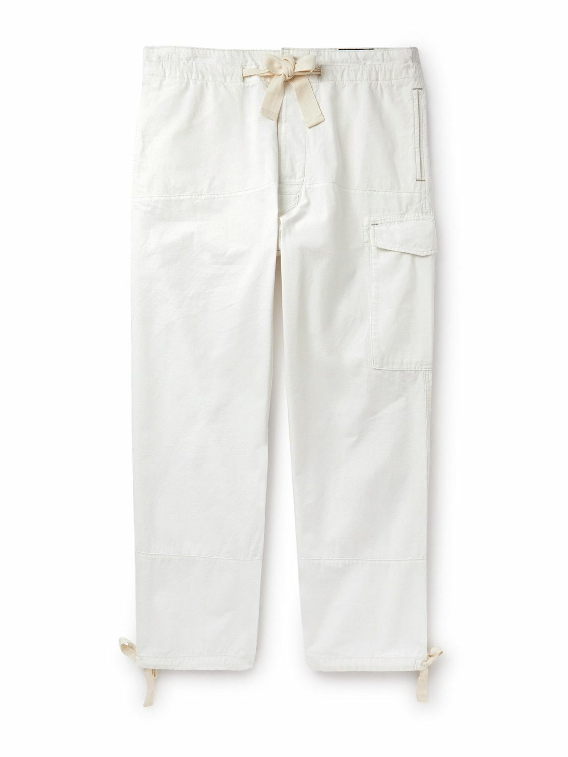 Polo Ralph Lauren - Straight-Leg Cotton-Canvas Cargo Trousers - White ...