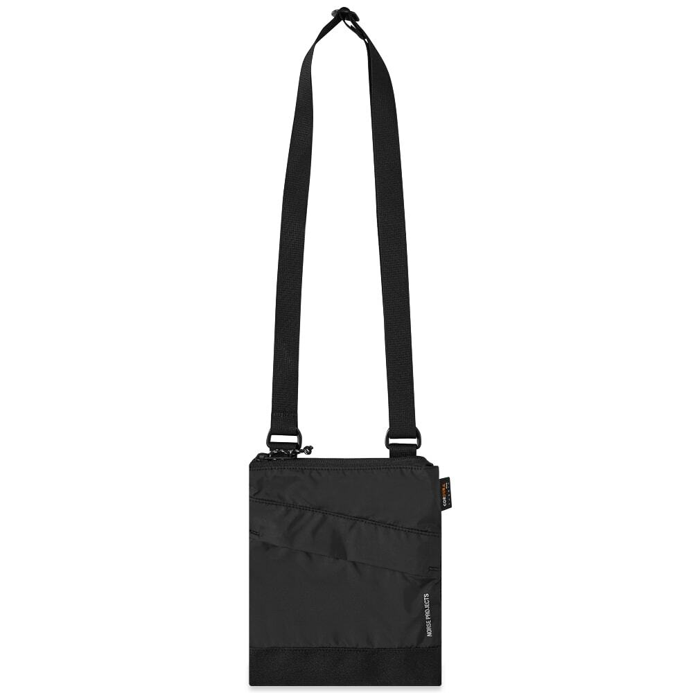 Norse Projects Men's Ripstop Cordura Shoulder Bag in Black Norse Projects