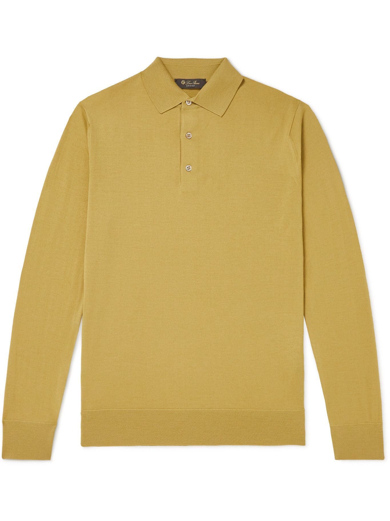 Loro Piana - Wish Virgin Wool Polo Shirt - Yellow Loro Piana