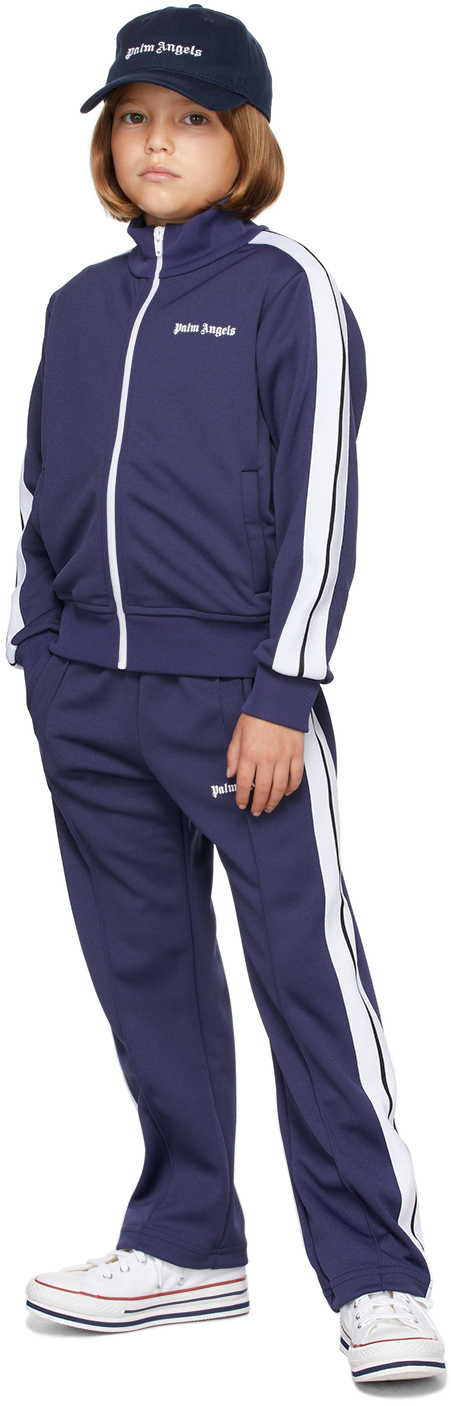 palm angels navy track pants