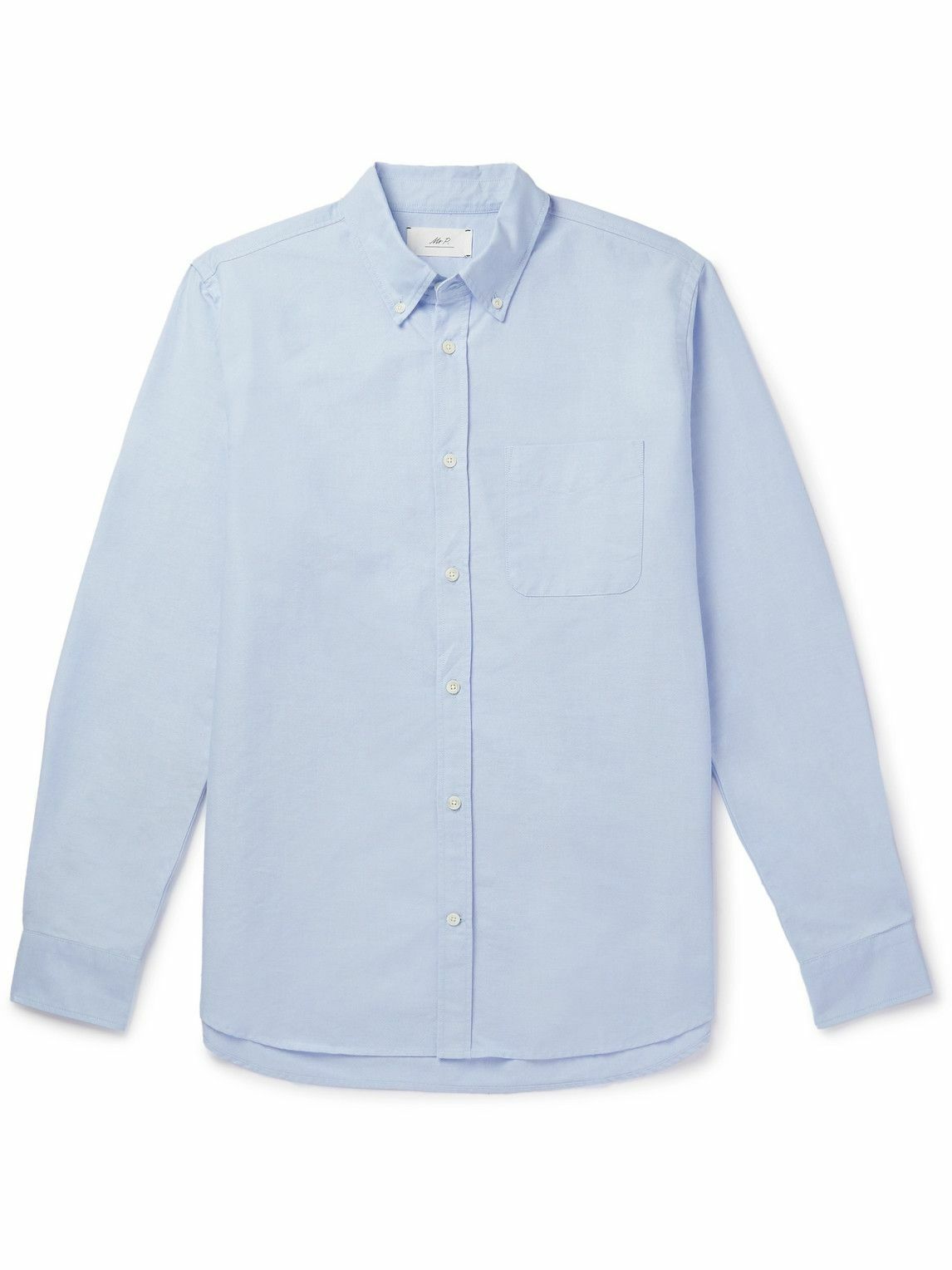 Mr P. - Button-Down Collar Cotton Oxford Shirt - Blue Mr P.