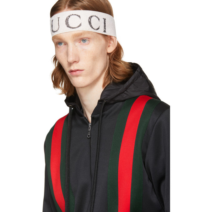 gucci black zip up hoodie