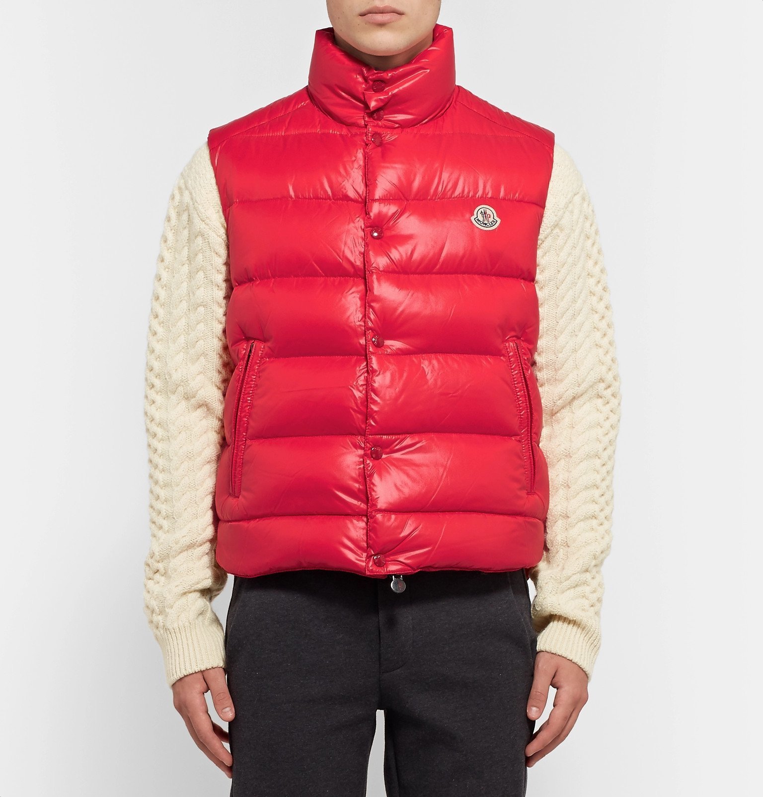 Moncler - Tib Quilted Shell Down Gilet - Red Moncler