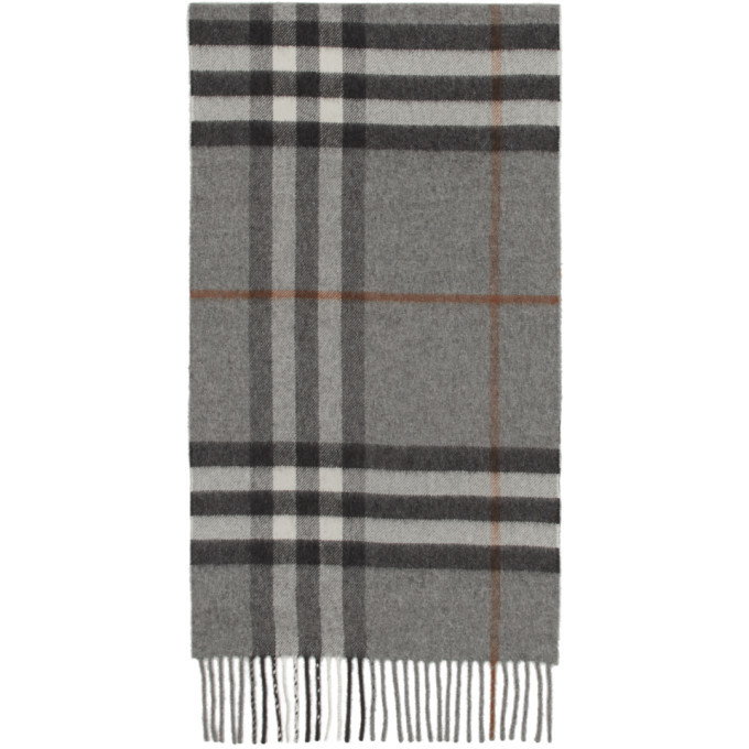 burberry grey check scarf