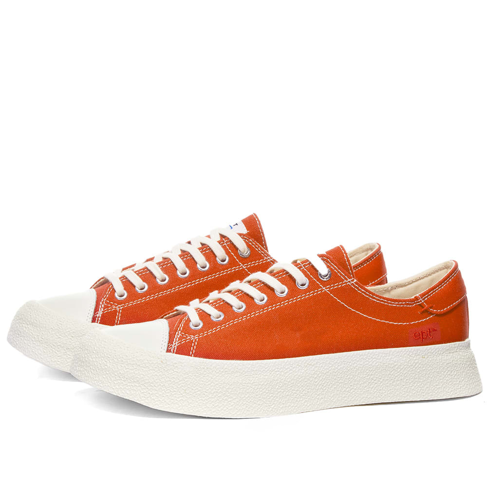East Pacific Trade Men's Dive Canvas Sneakers in Orange East Pacific Trade
