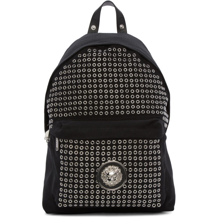 Versus Black Eyelet Backpack Versus