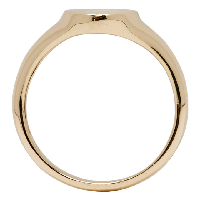 Gabriela Artigas and Company Gold Disc Signet Ring Gabriela Hearst