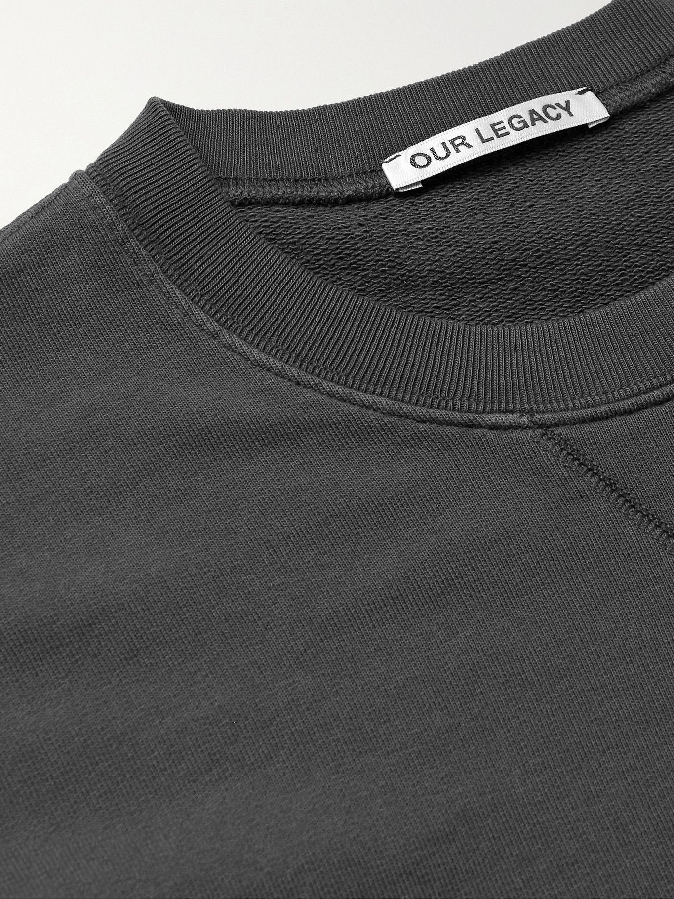 OUR LEGACY - Loopback Cotton-Jersey Sweatshirt - Gray Our Legacy