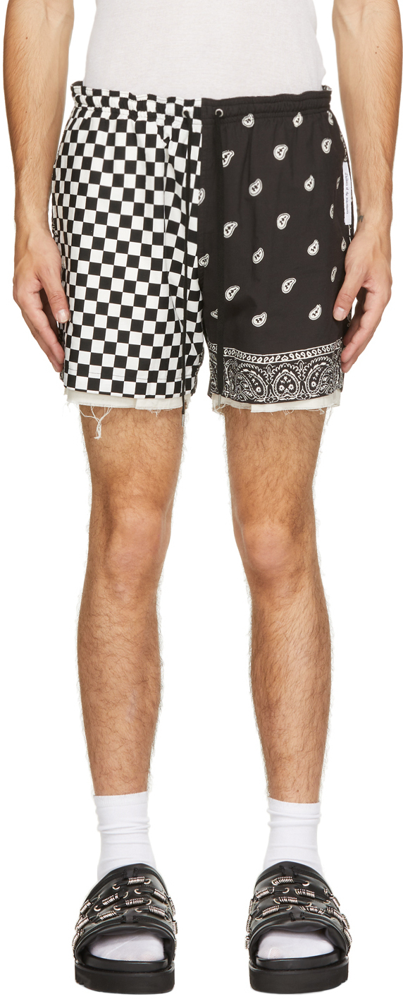 White Bandana Patchwork Shorts Children 
