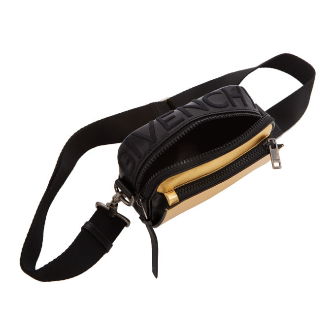 Givenchy Black and Gold MC3 Cross Body Bag Givenchy