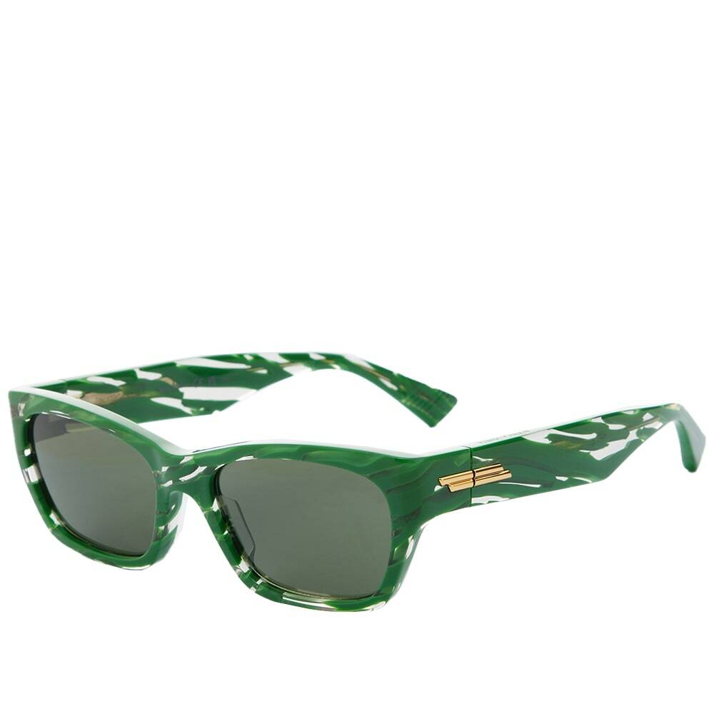 Photo: Bottega Veneta Eyewear Men's BV1143S Sunglasses in Green
