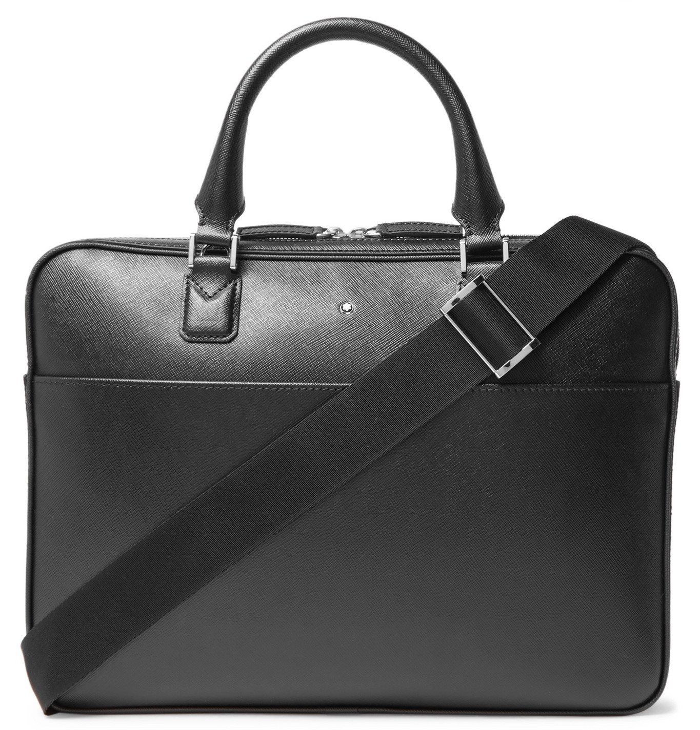 Montblanc Sartorial CrossGrain Leather Briefcase Black Montblanc