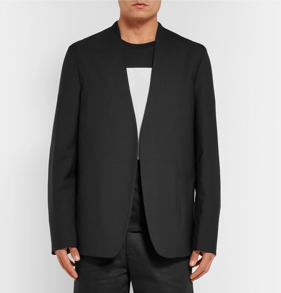 collarless blazer men