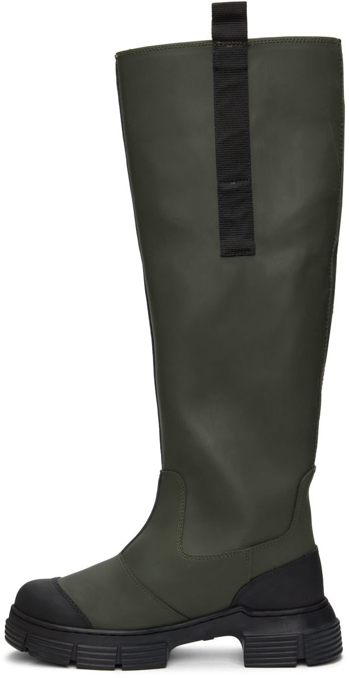 GANNI Green Country Boots GANNI
