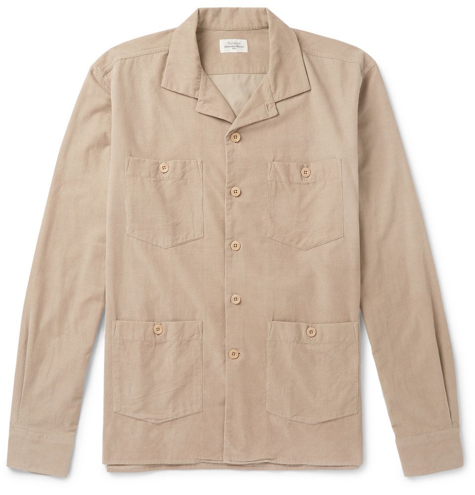 beige corduroy overshirt