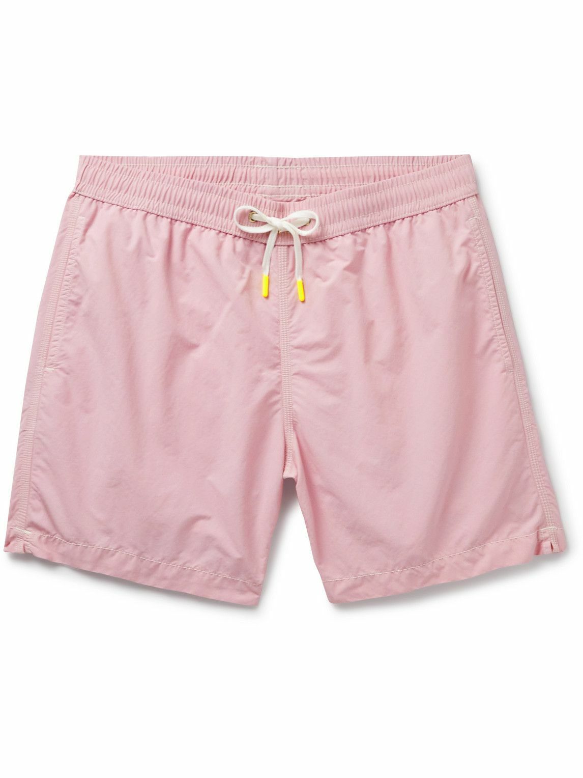 Photo: Hartford - Straight-Leg Mid-Length Swim Shorts - Pink